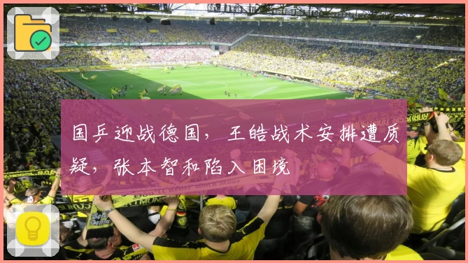 国乒迎战德国，王皓战术安排遭质疑，张本智和陷入困境